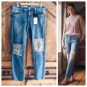 Anthropologie Patched Up Denim